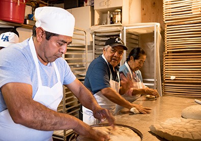 Men working in a kitchen