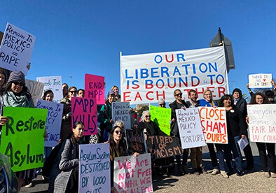 A group of protesters