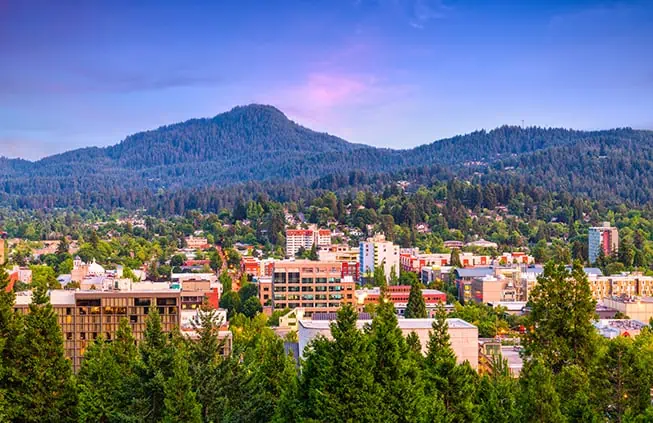 Eugene skyline