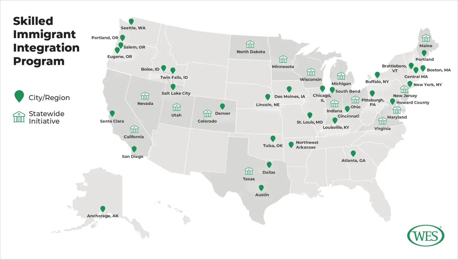 Map of Community Partners Involved in State and Local Programs