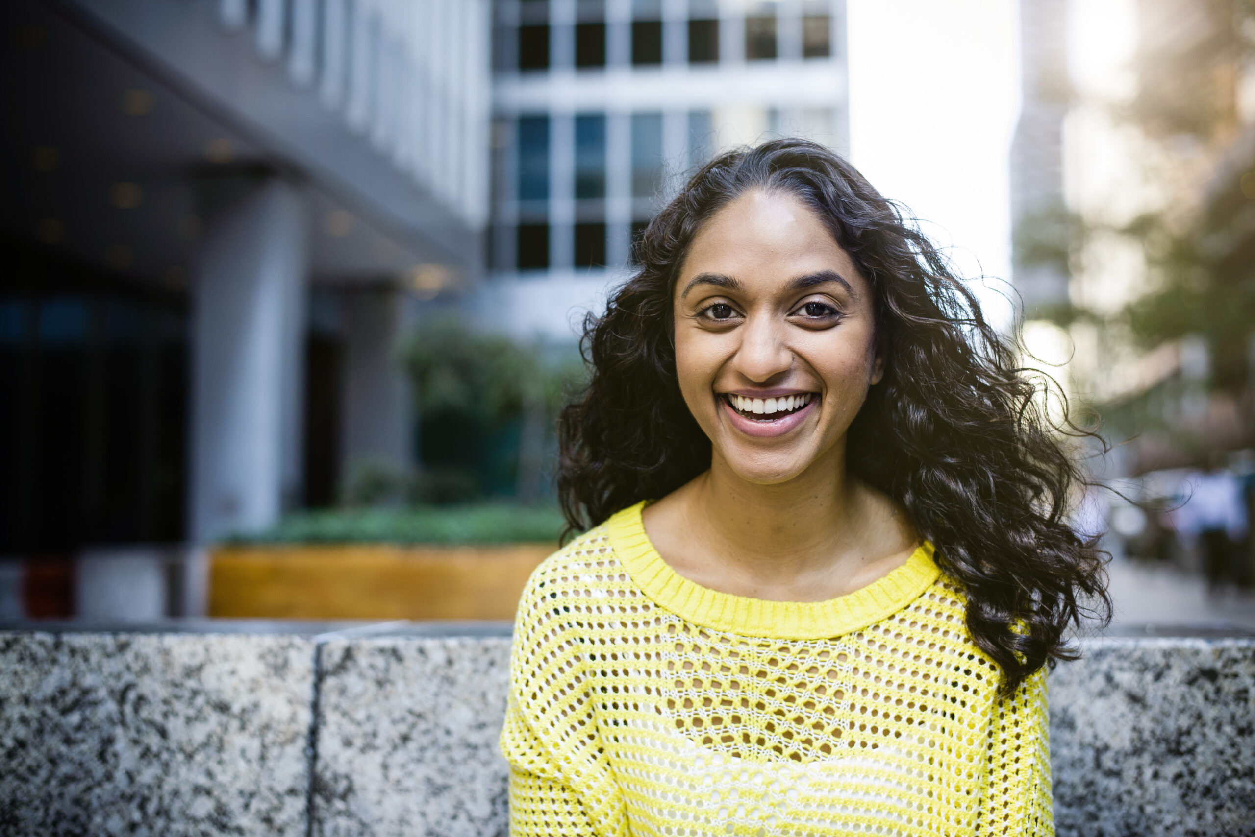 Young woman smiling