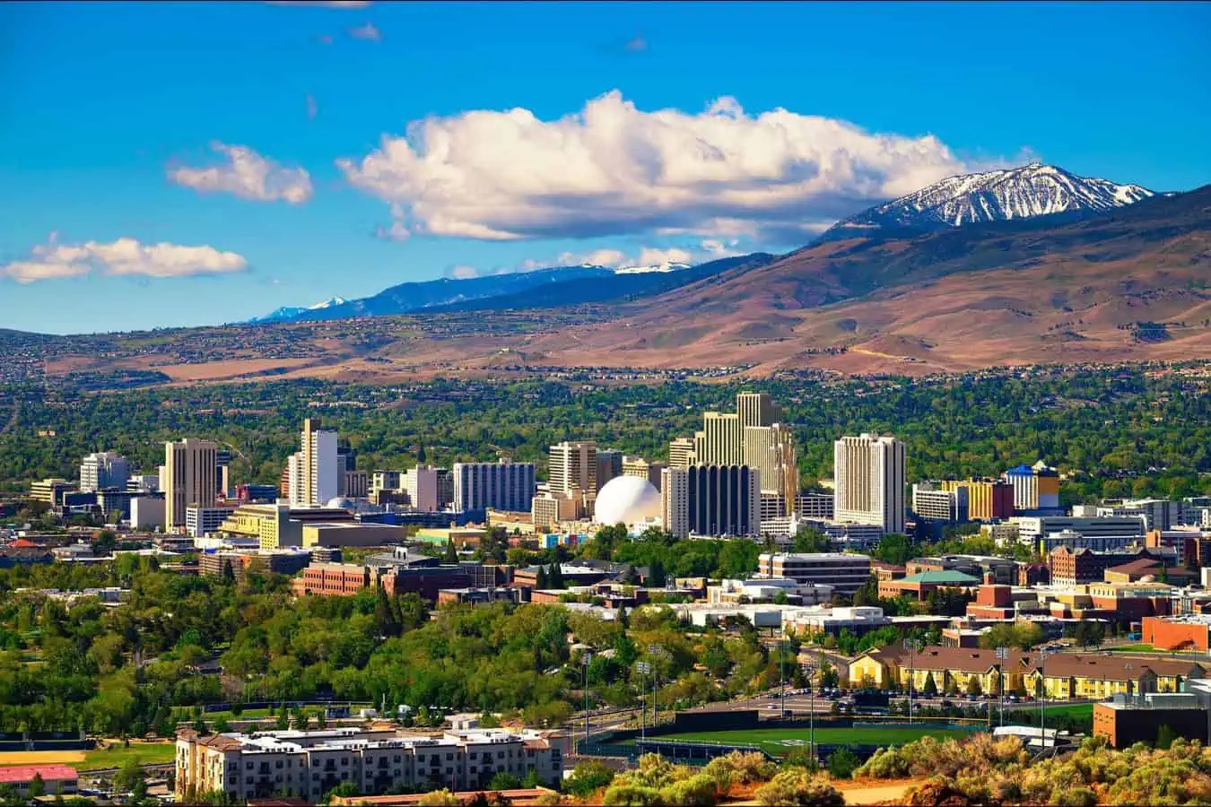 Nevada city in mountains